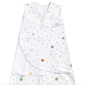 Two NB 0-3mo Halo Sleepsack Swaddles in Space Pattern
